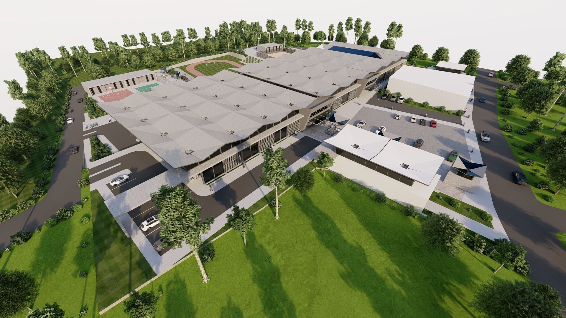 Stadium and sports complex-entertainment complex 3D model_18