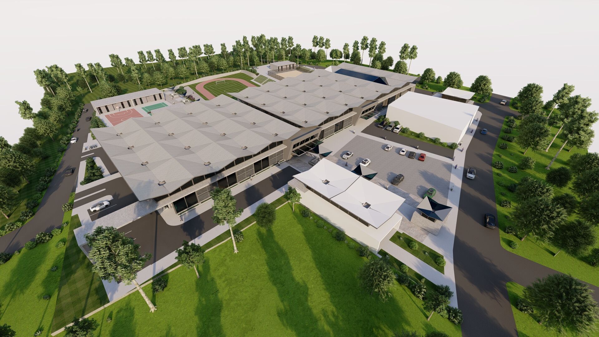 Stadium and sports complex-entertainment complex 3D model_7