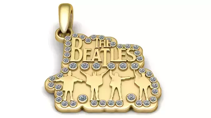 THE BEATILES PENDANT 3D PRINTABLE MODEL  3D print model