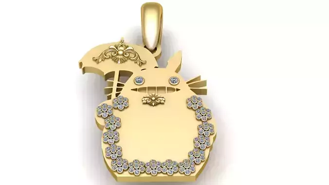 OWL BIRD PENDANT 3D PRINTABLE MODEL 