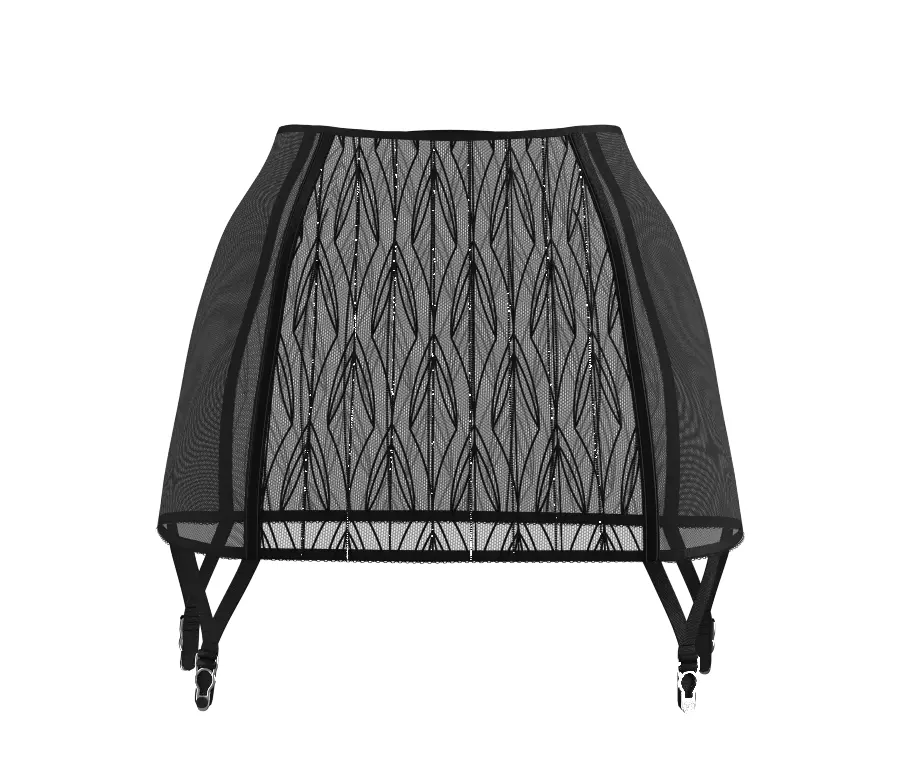 Women Lingerie Lace Garter Skirt 3D model_0