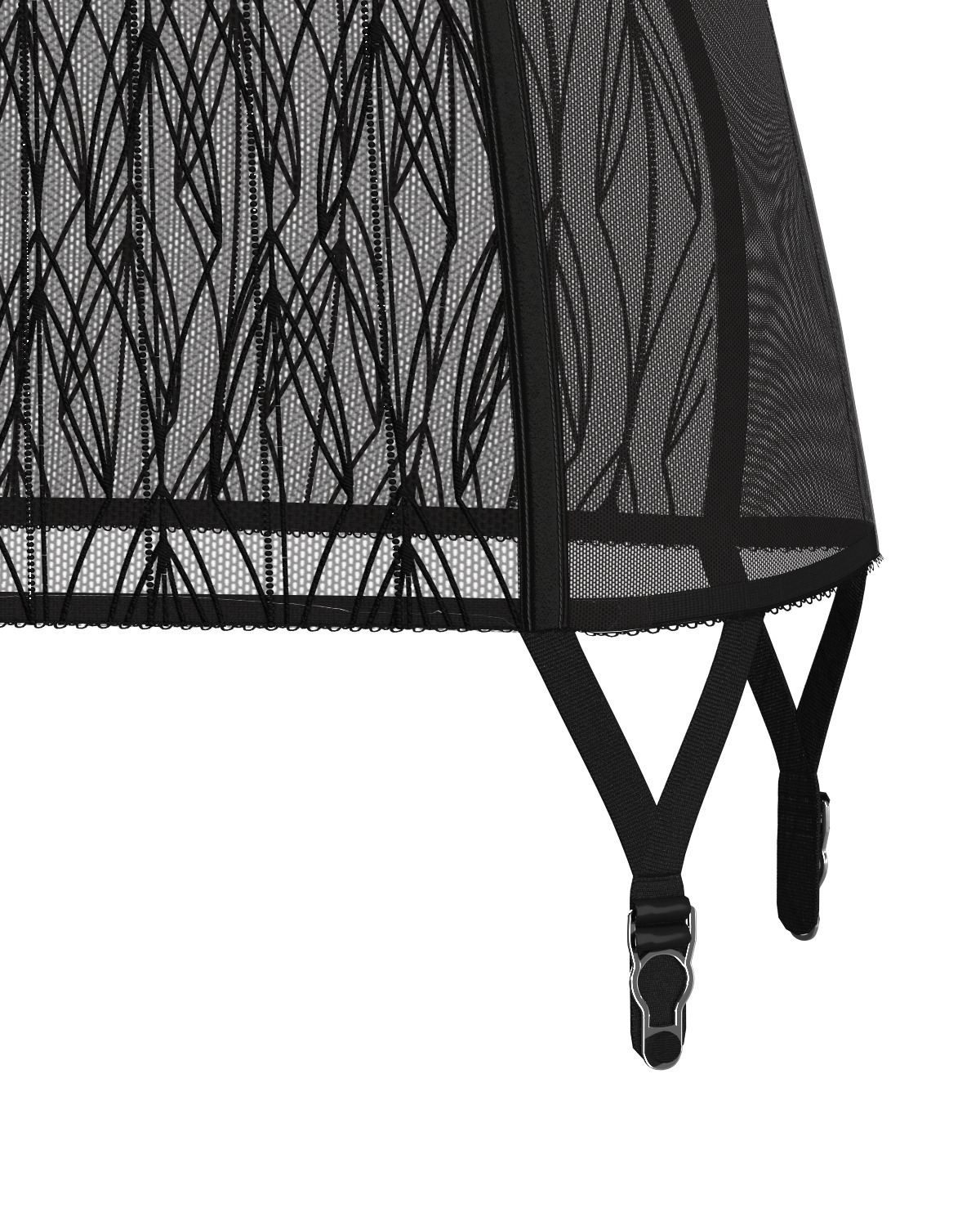 Women Lingerie Lace Garter Skirt 3D model_4