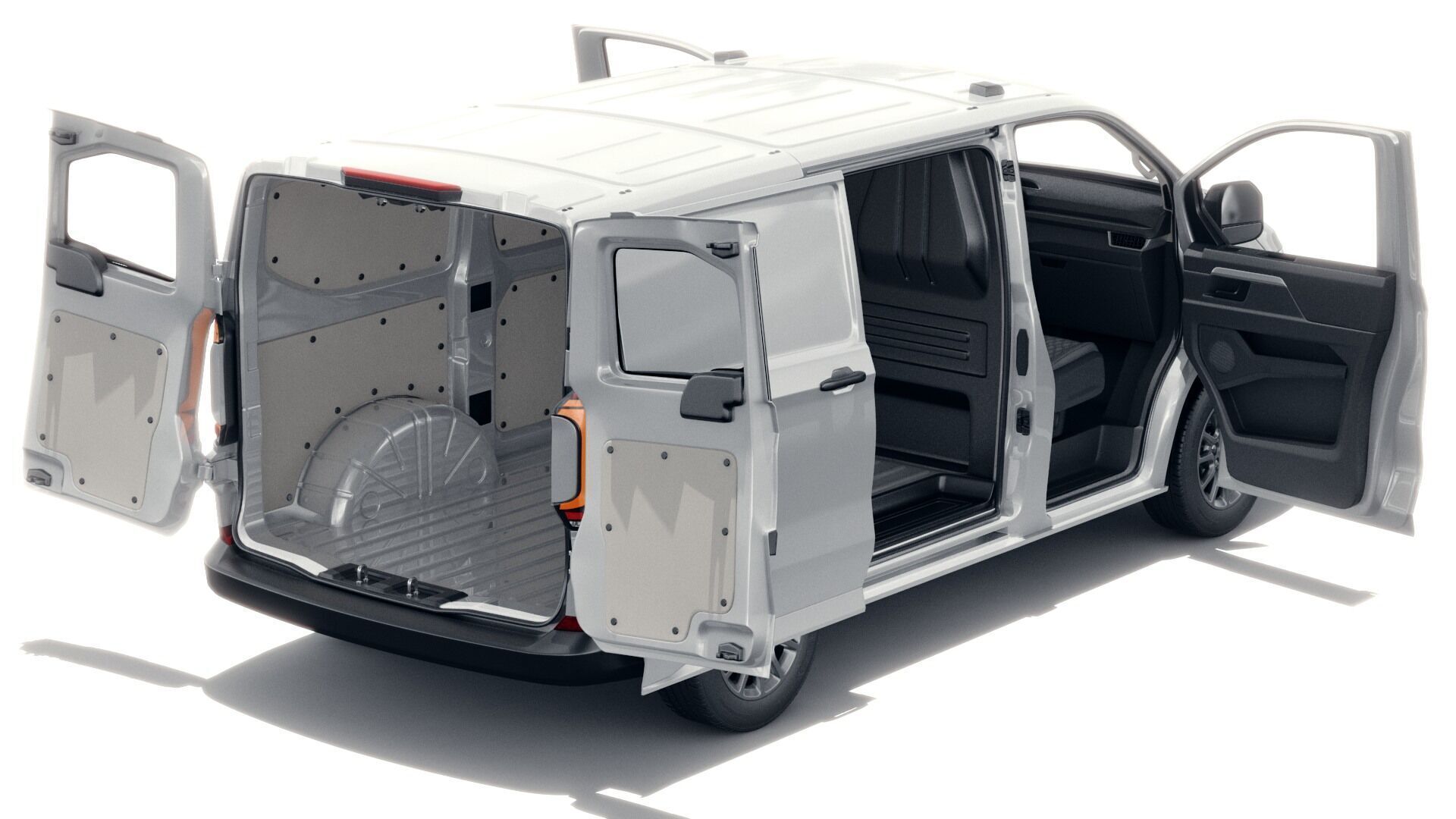 Volkswagen Transporter T7 Panel Van with interior 3D model_2