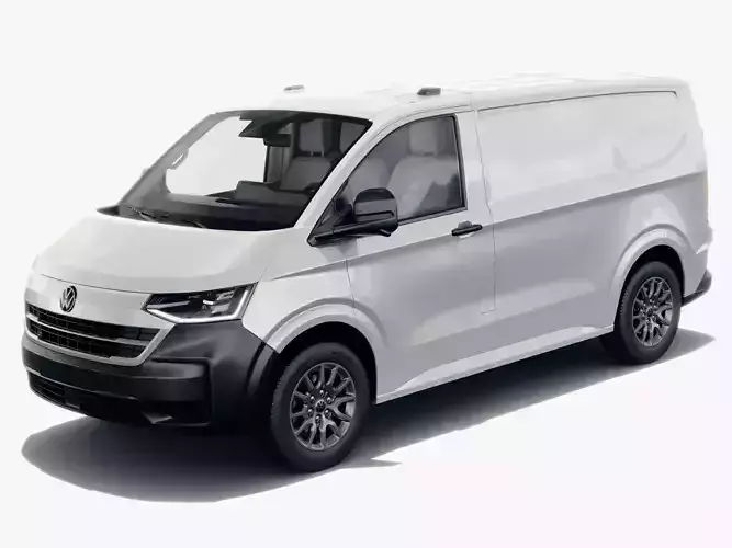 Volkswagen Transporter T7 Panel Van with interior 3D model