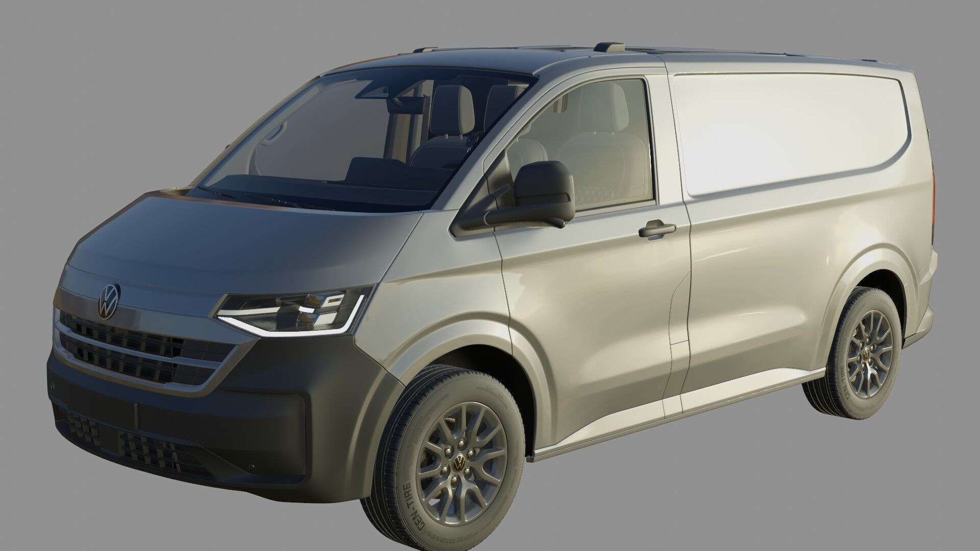 Volkswagen Transporter T7 Panel Van with interior 3D model_19