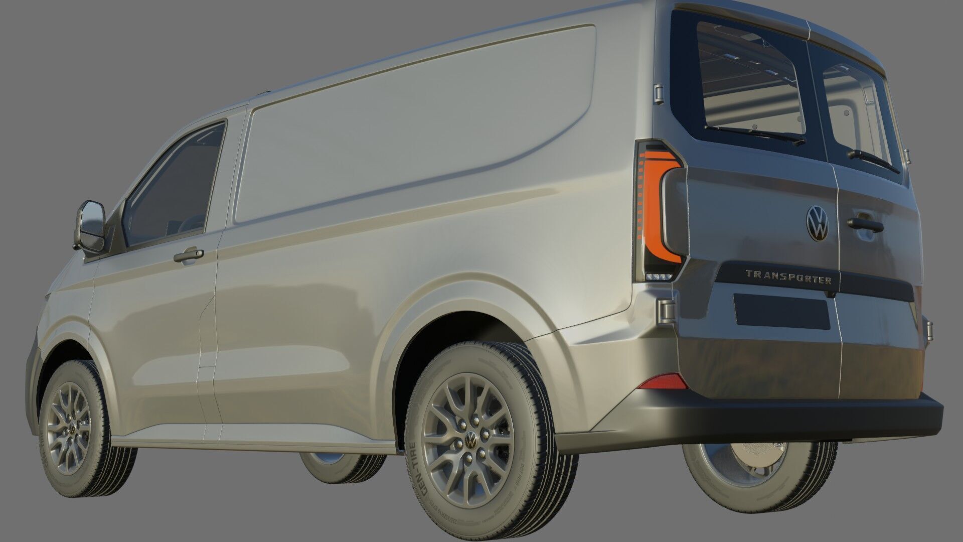 Volkswagen Transporter T7 Panel Van with interior 3D model_25