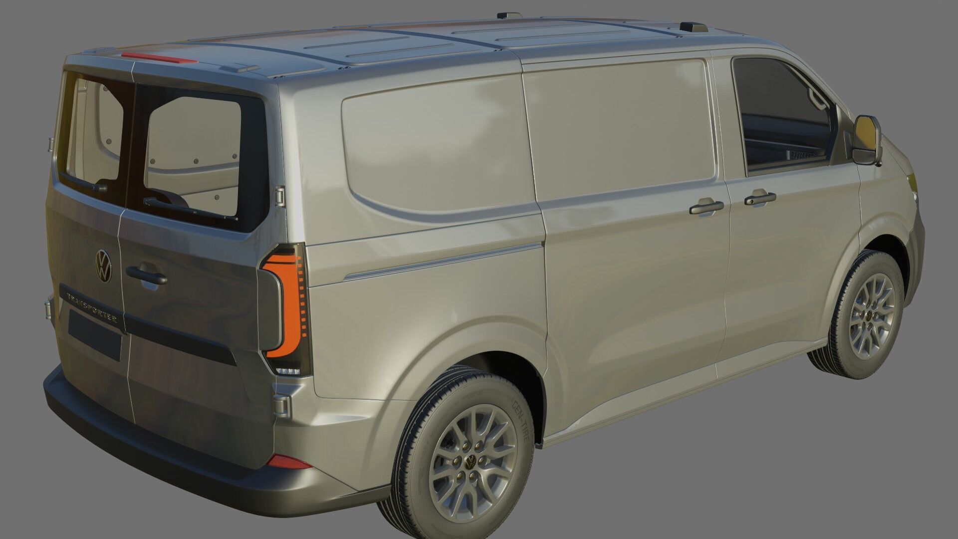 Volkswagen Transporter T7 Panel Van with interior 3D model_20