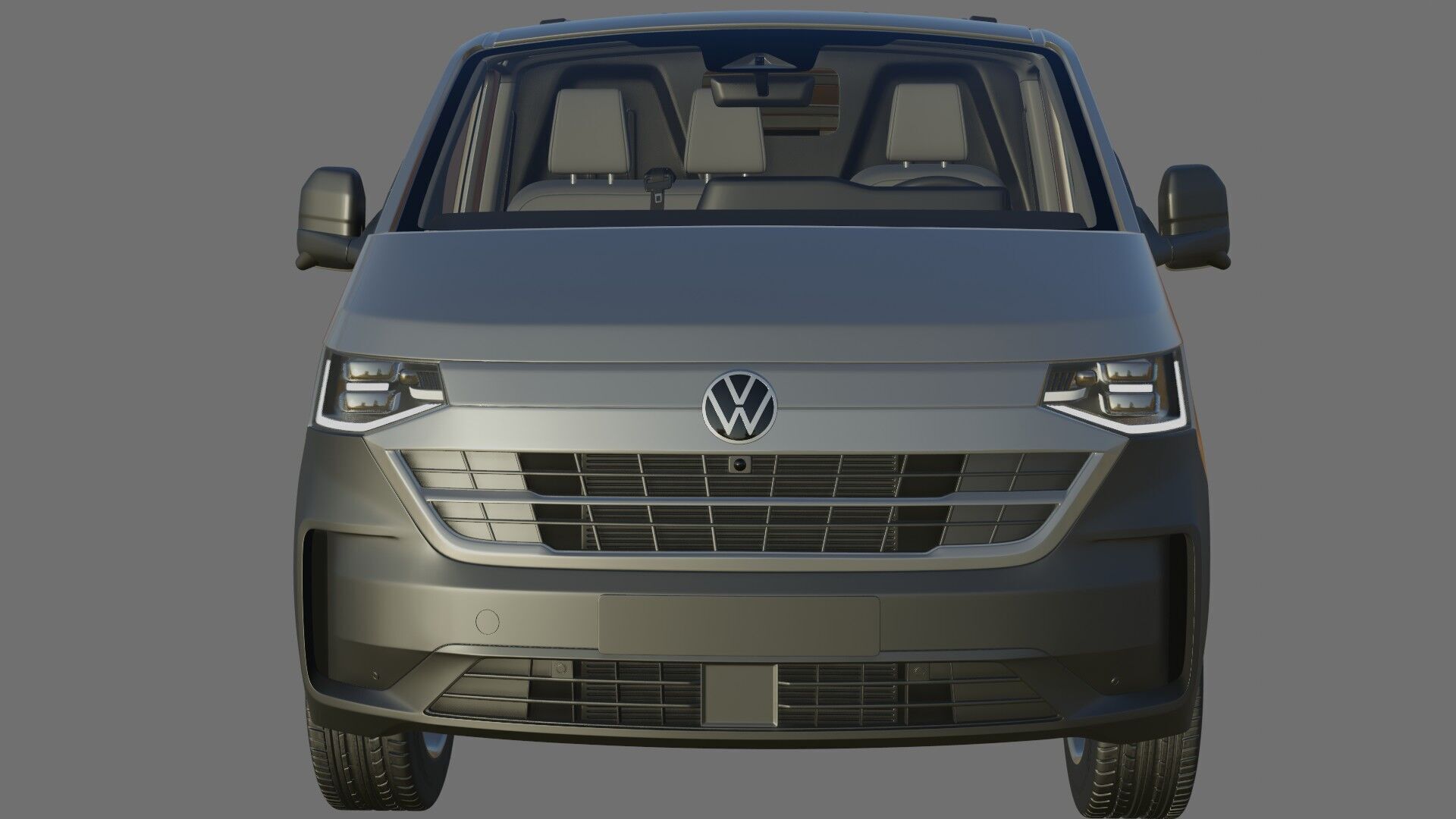 Volkswagen Transporter T7 Panel Van with interior 3D model_22