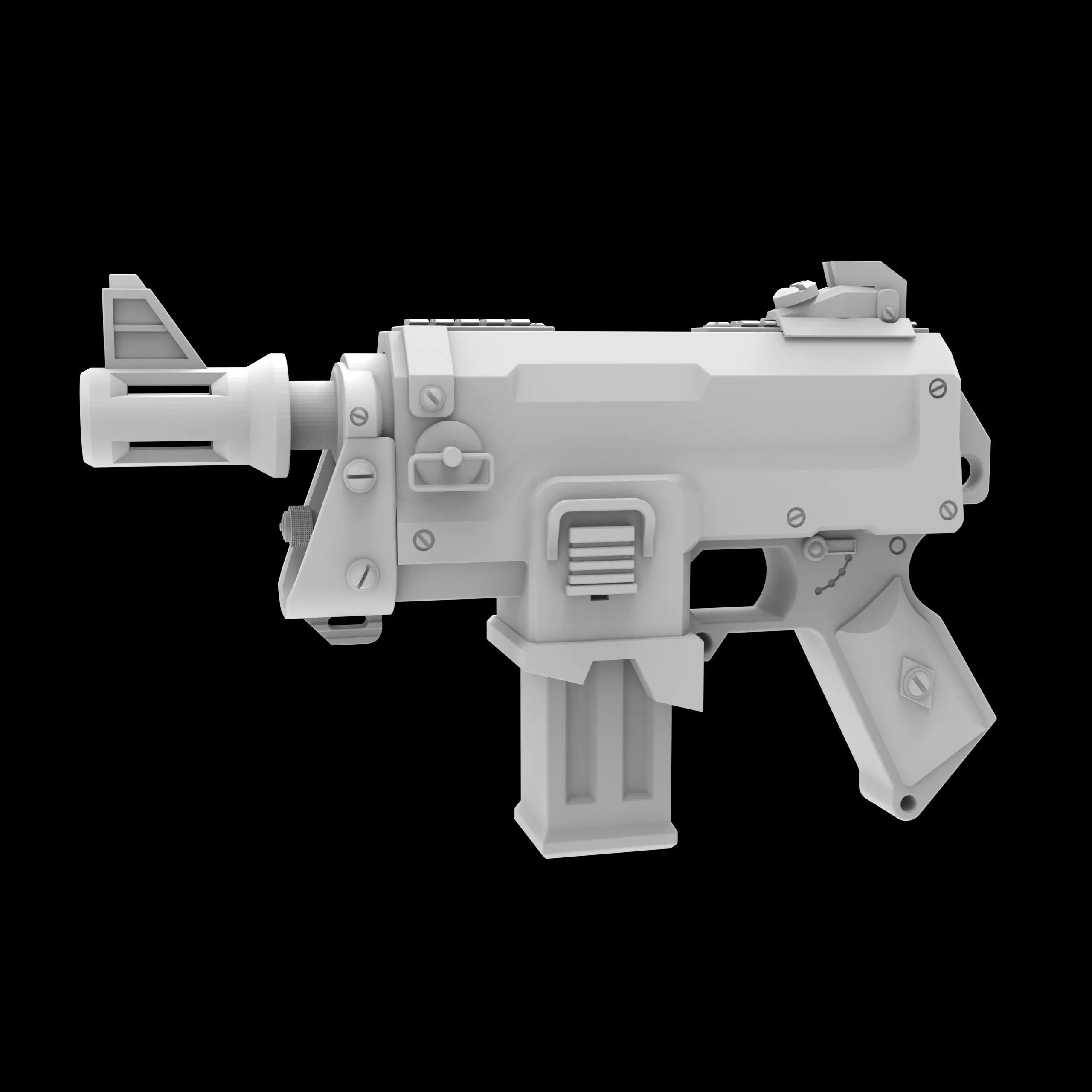 Lus MK III Shredder Autopistol 3D print model 3D print model
