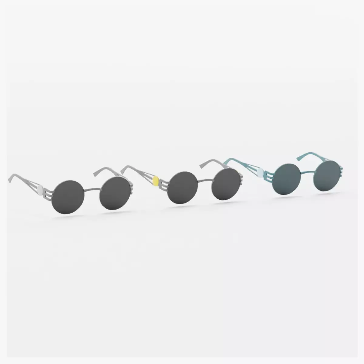LOW-POLY SUNGLASSES FASHION Low-poly 3D model