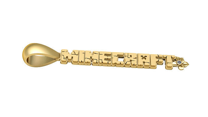 ALPHABET PENDANT 3D PRINTABLE MODEL  3D print model