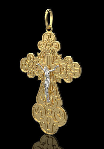 Jesus Cross Pendant 8980 3D print model