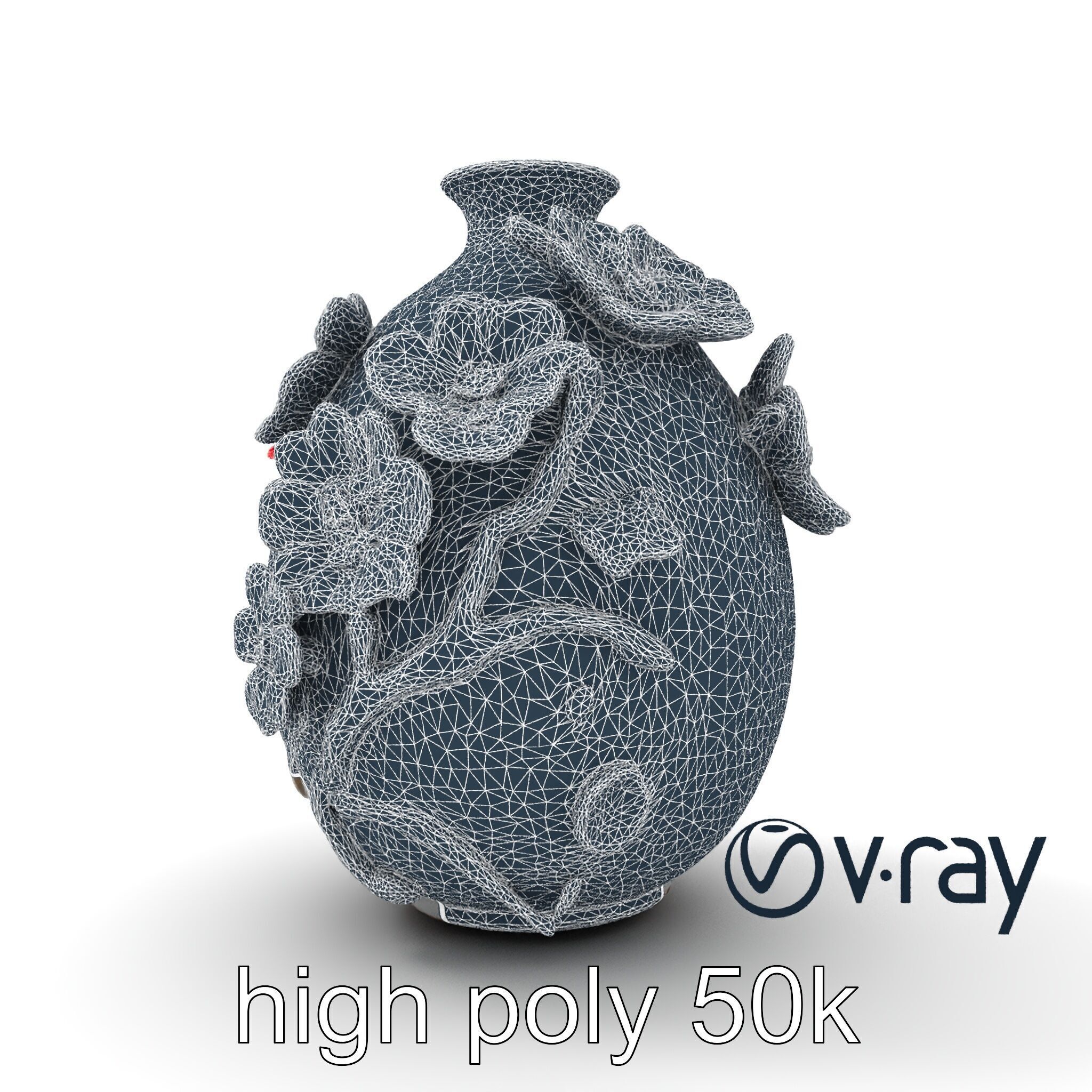 Colorful Blossom Vase Sculptural Art model pack Low-poly 3D model_31
