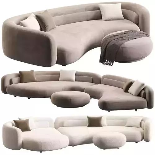 Bezier sofa by Minotti  3 in 1