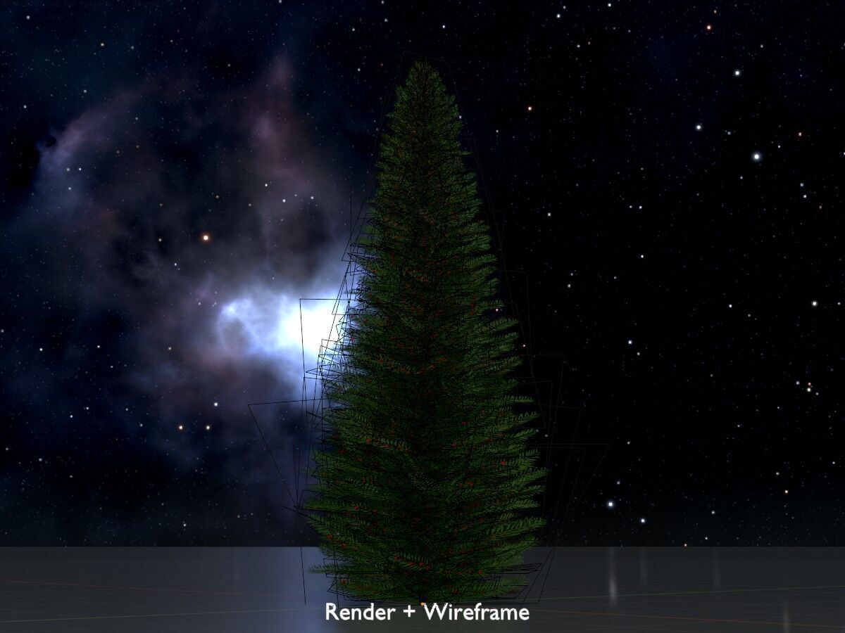 Taxus baccata summer 5000mm Low-poly 3D model_7