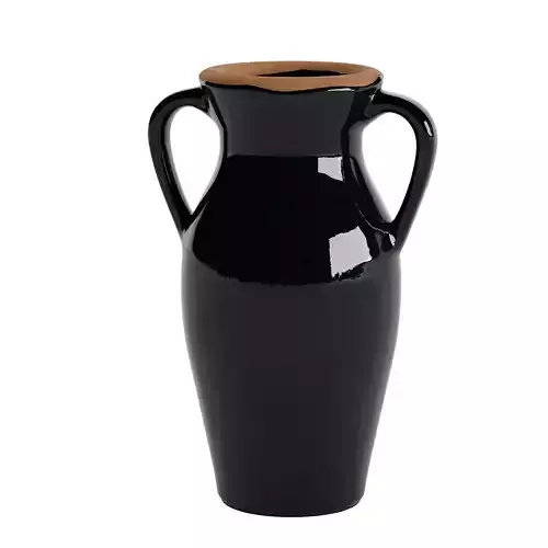 Natural Rimmed Onyx Urn Vase