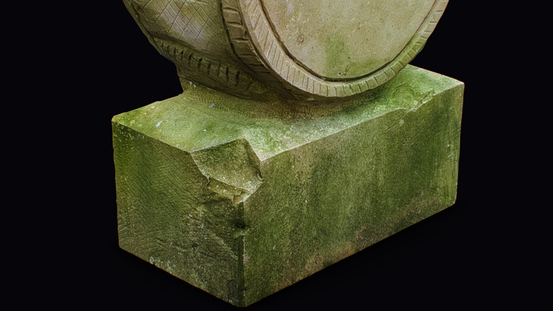 Stone Mythical Circus Elephant Statue Art Animal Sculpture 3D model_19