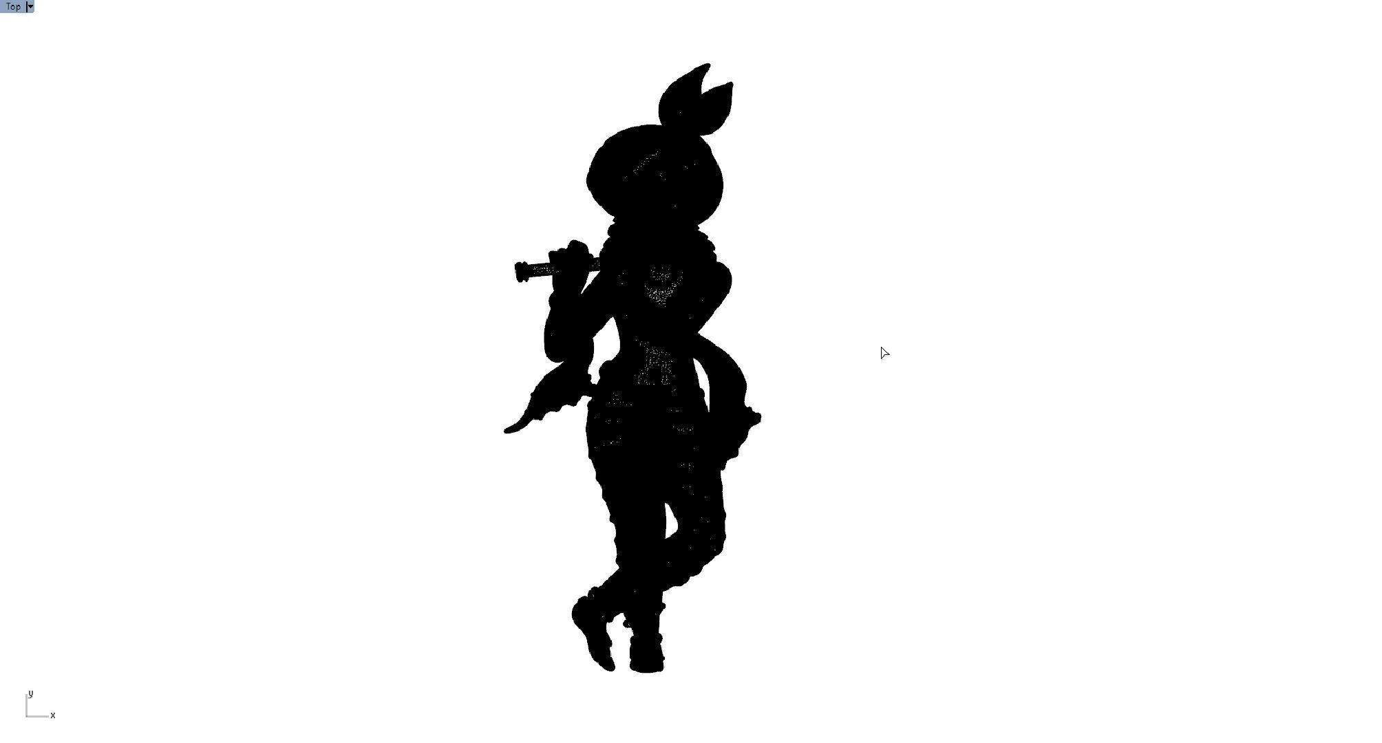 LORD KRISHNA PENDENT 3D print model_7