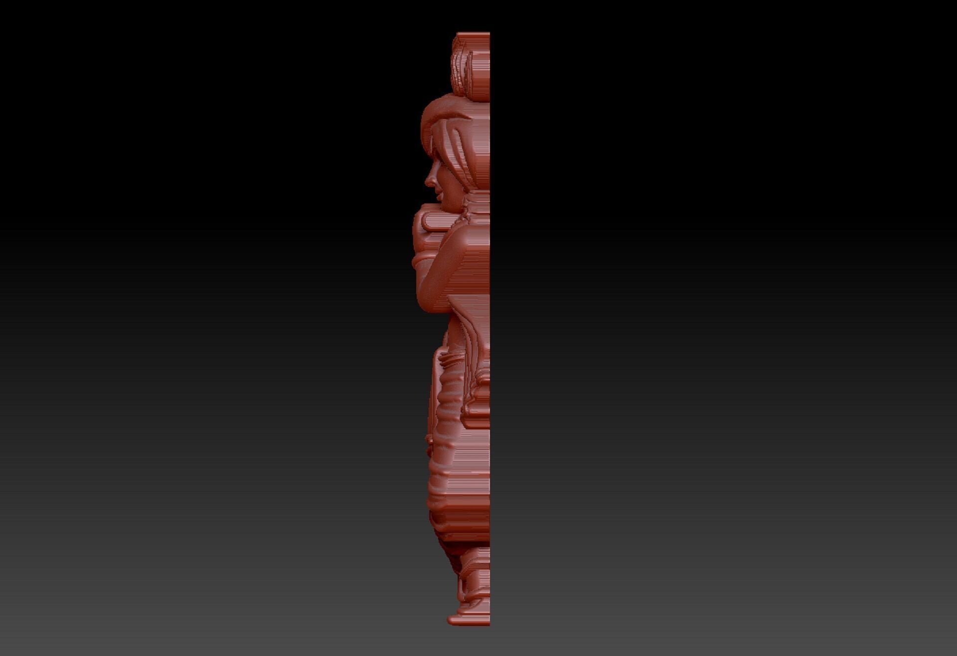 LORD KRISHNA PENDENT 3D print model_3