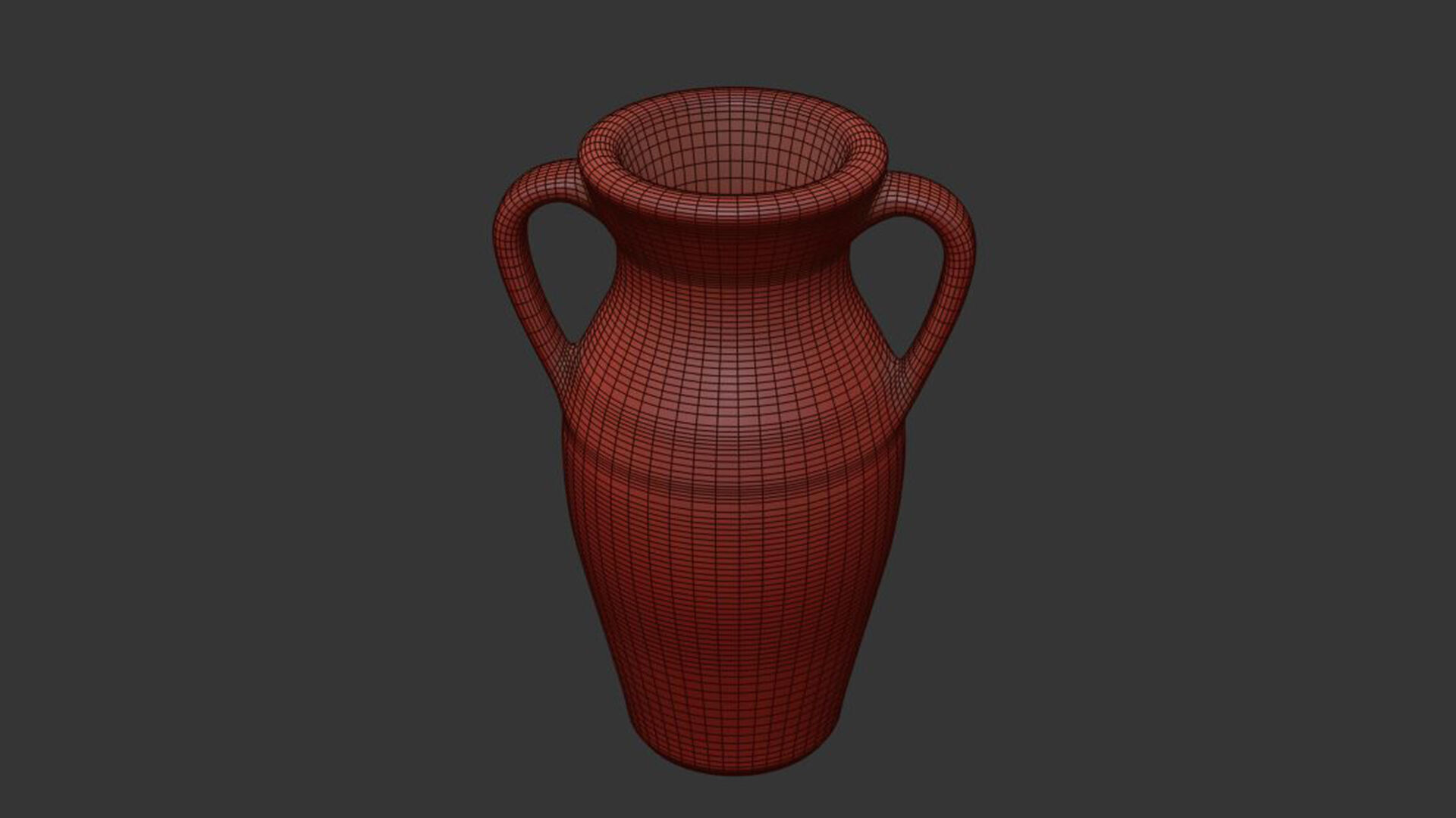 Natural Rimmed white Vase 3D model_8