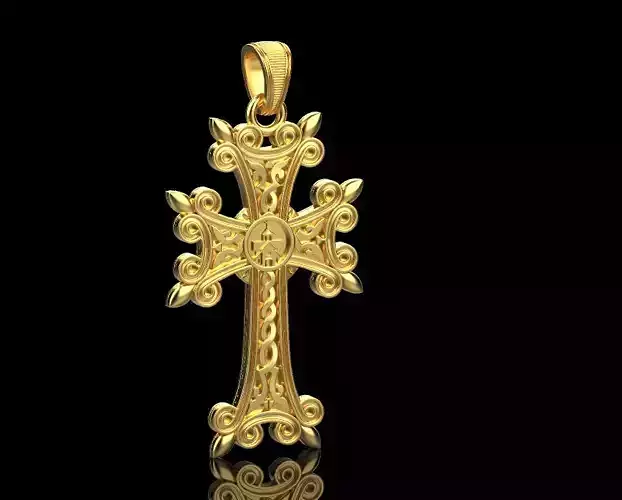 Armenian Cross Pendant 7178