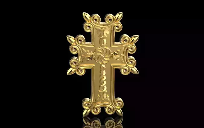 Armenian Cross Pendant 7027