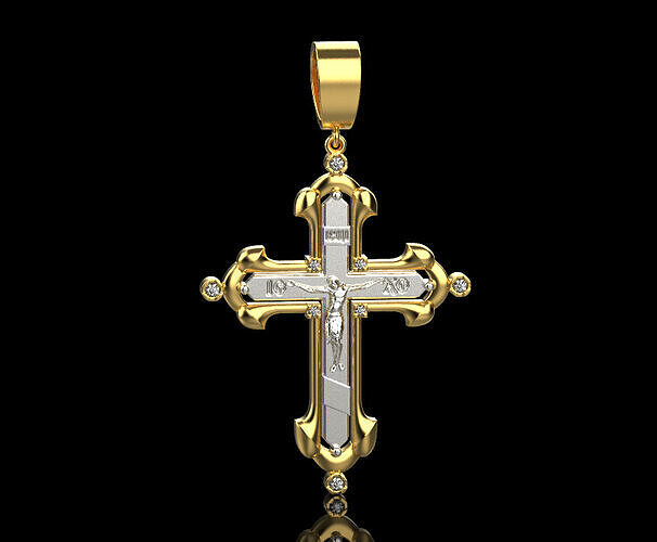 Jesus Cross Pendant 6736 3D print model