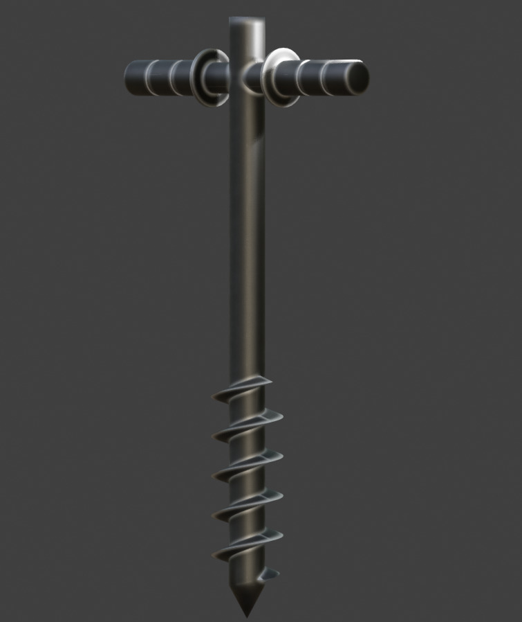 Hand Drill for 3D asset prop ETC 3D model_4