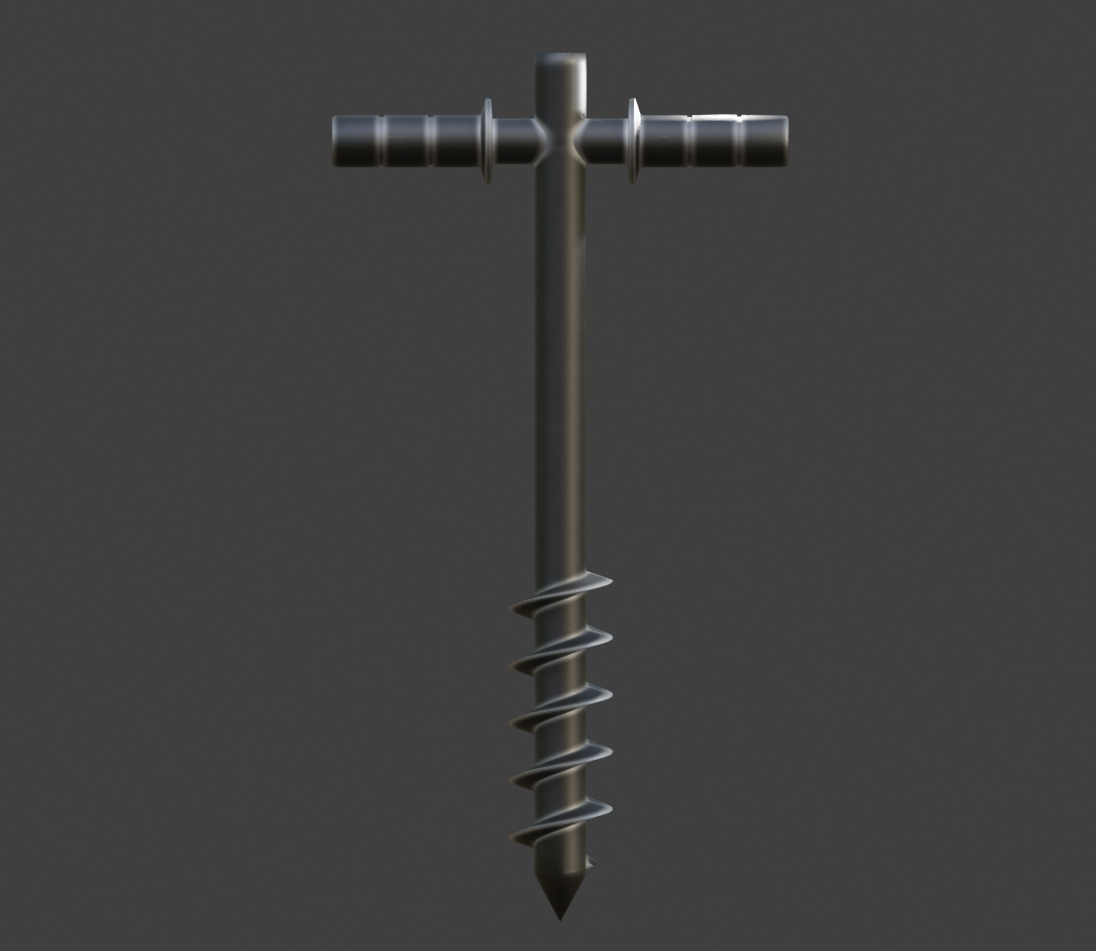 Hand Drill for 3D asset prop ETC 3D model_3