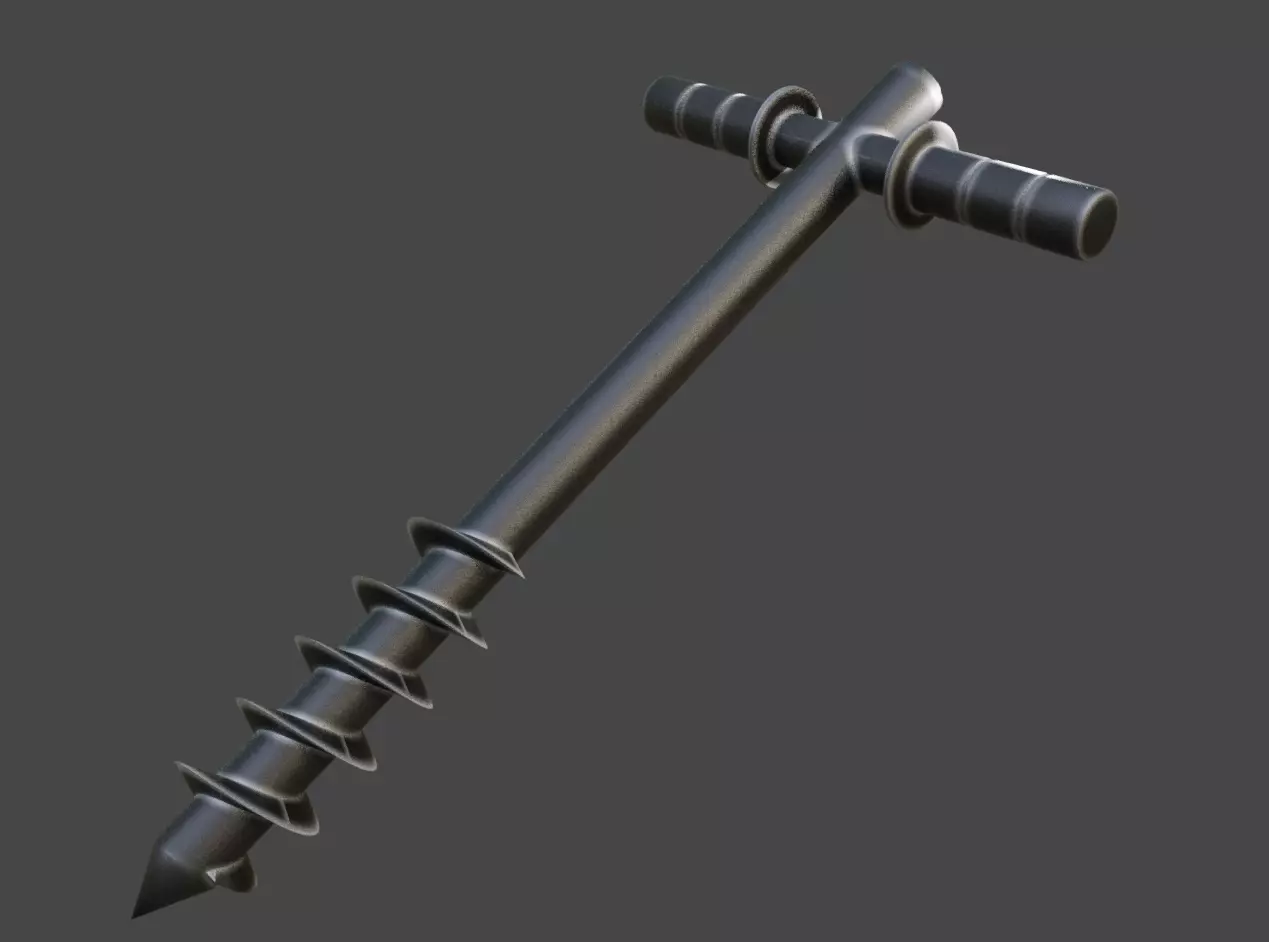 Hand Drill for 3D asset prop ETC 3D model_0
