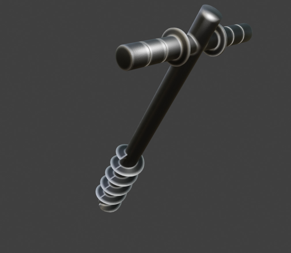 Hand Drill for 3D asset prop ETC 3D model_2