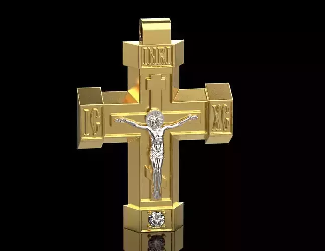 Jesus Cross Pendant 6680
