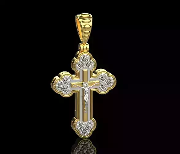 Jesus Cross Pendant 6673