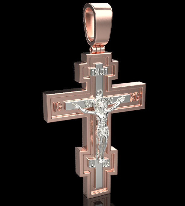 Cross Pendant 65603 3D print model_1