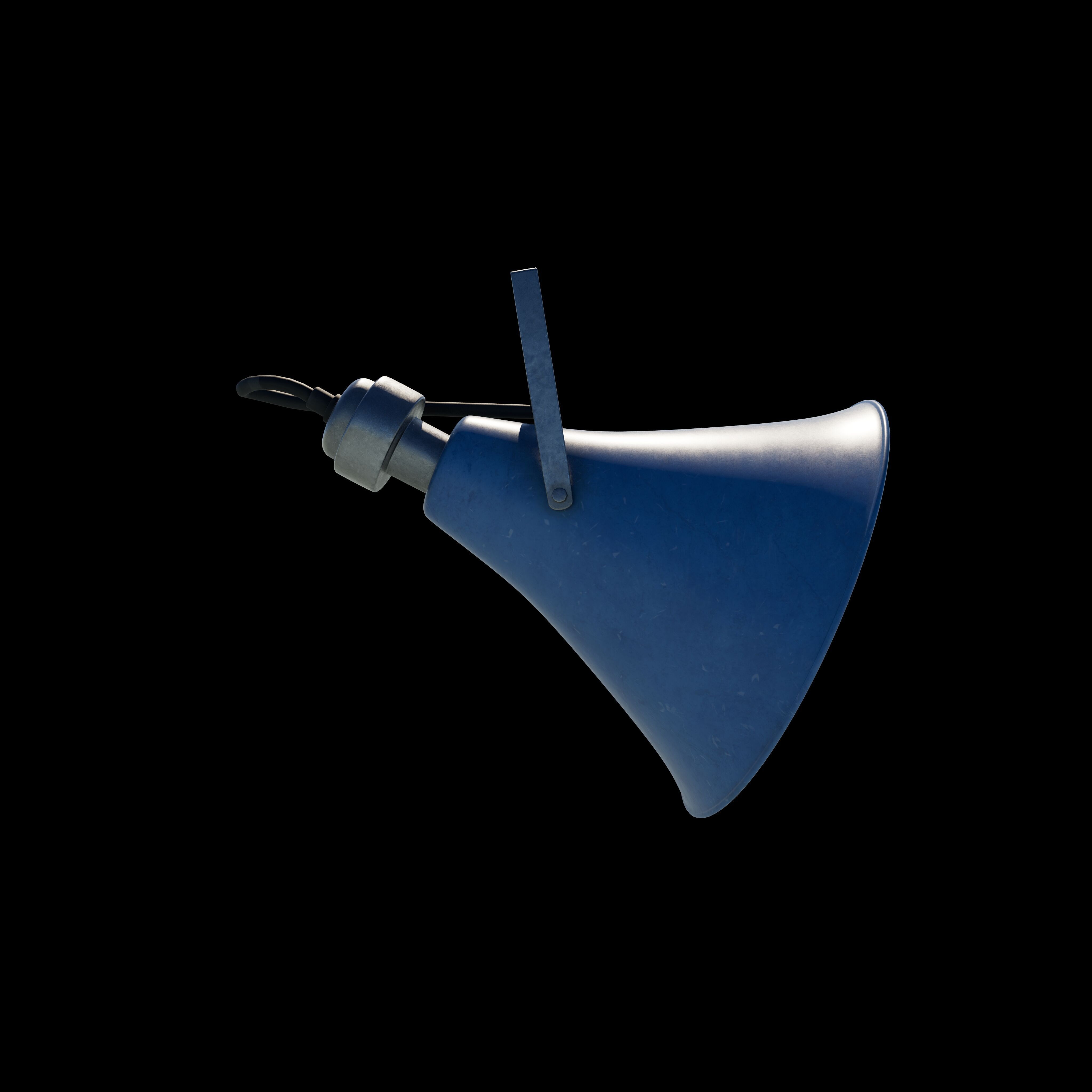 Old Military Speaker 3D model_9