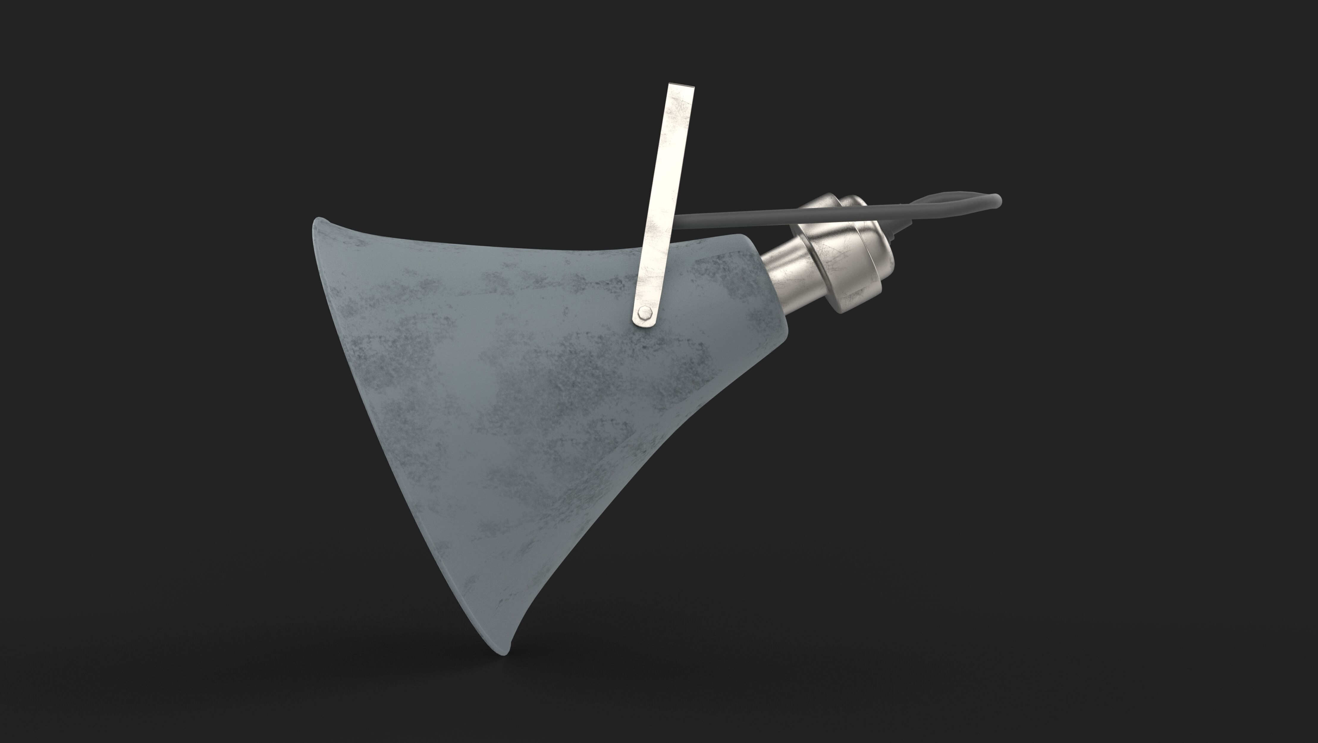 Old Military Speaker 3D model_4