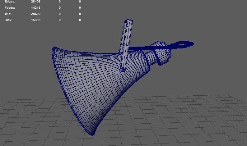 Old Military Speaker 3D model_13