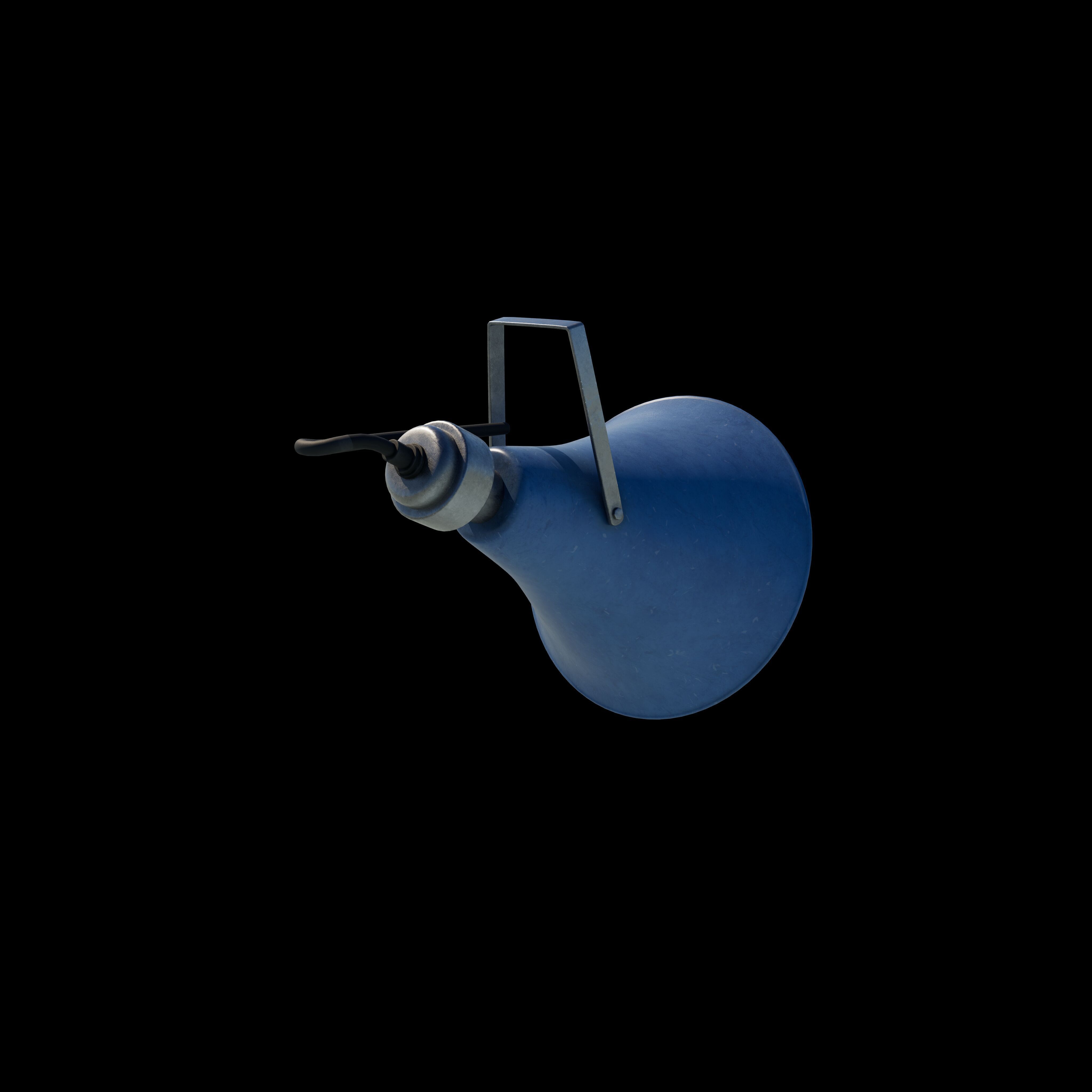 Old Military Speaker 3D model_6