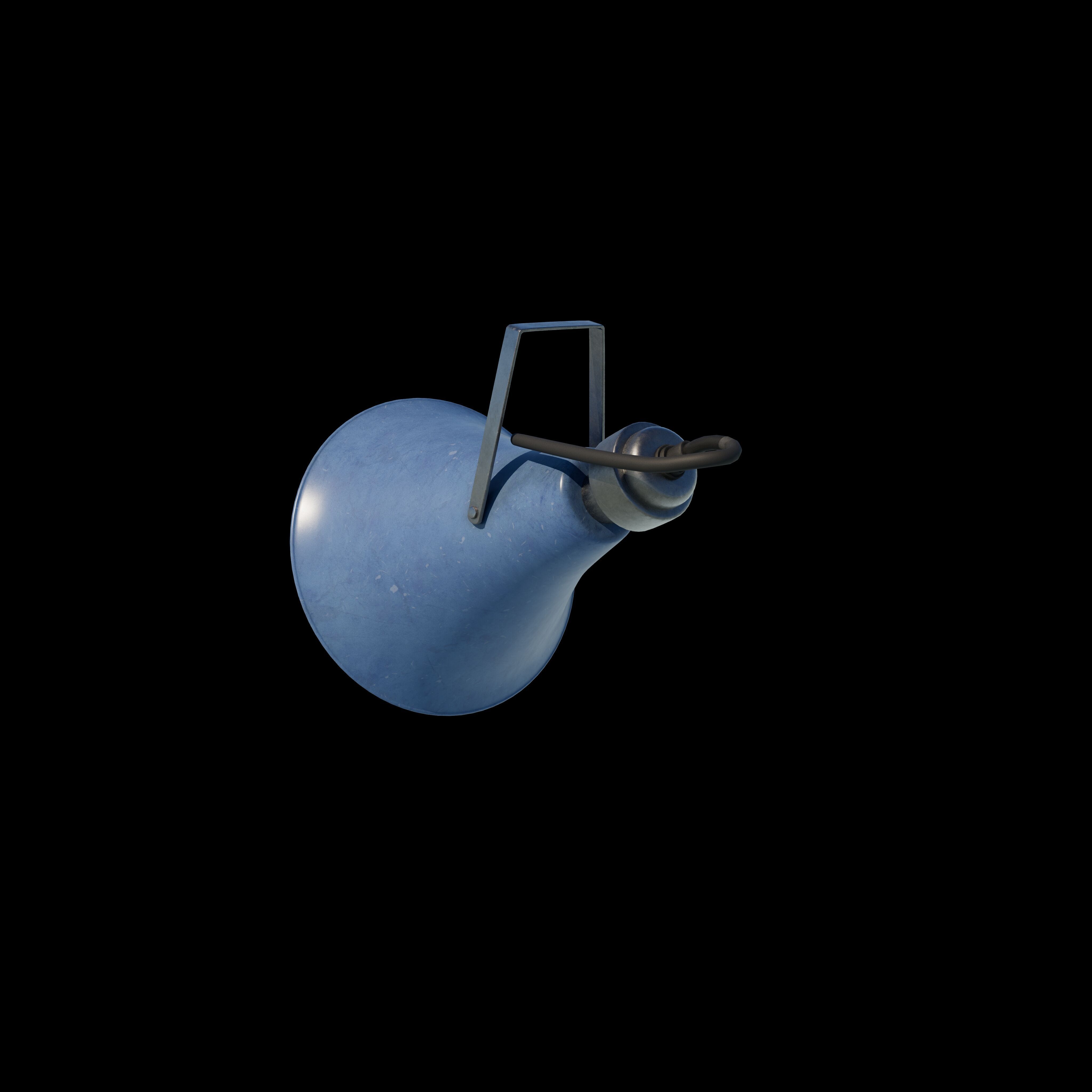 Old Military Speaker 3D model_5