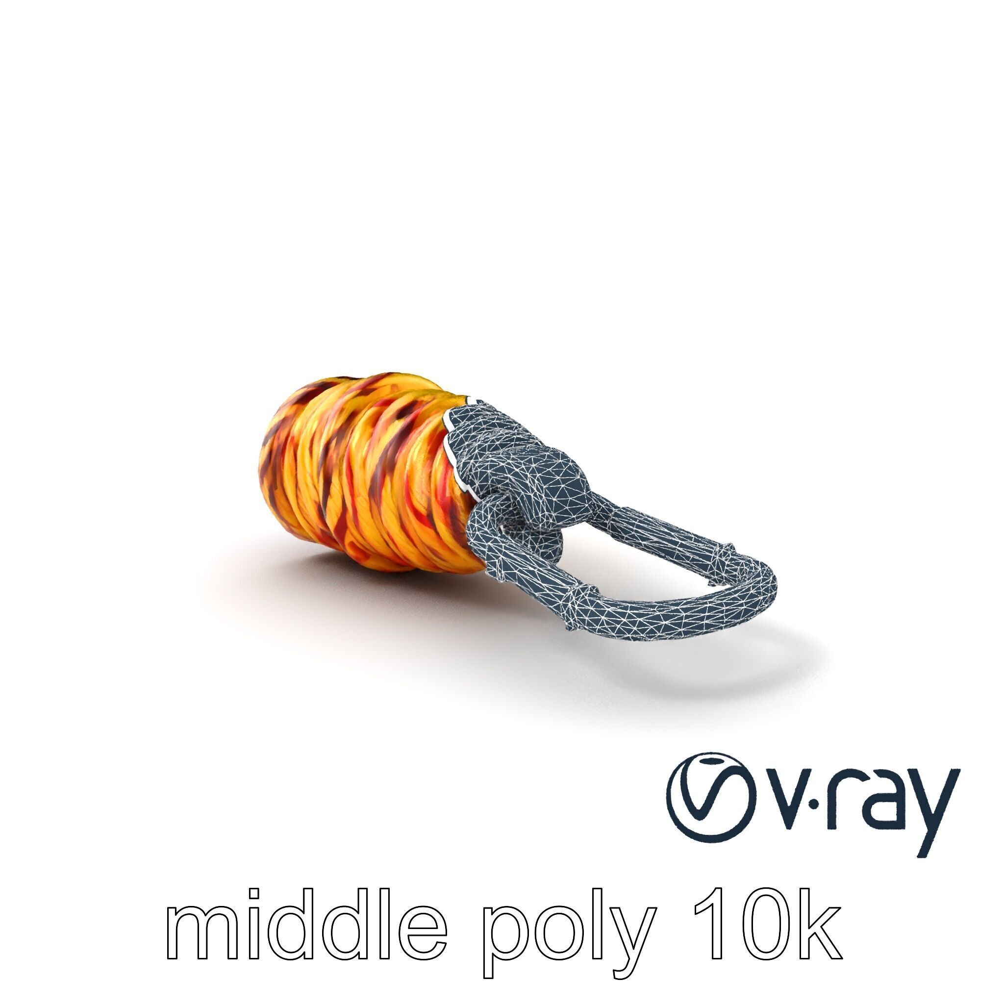 Climbing Gear Rope and Carabiner model pack Low-poly 3D model_29