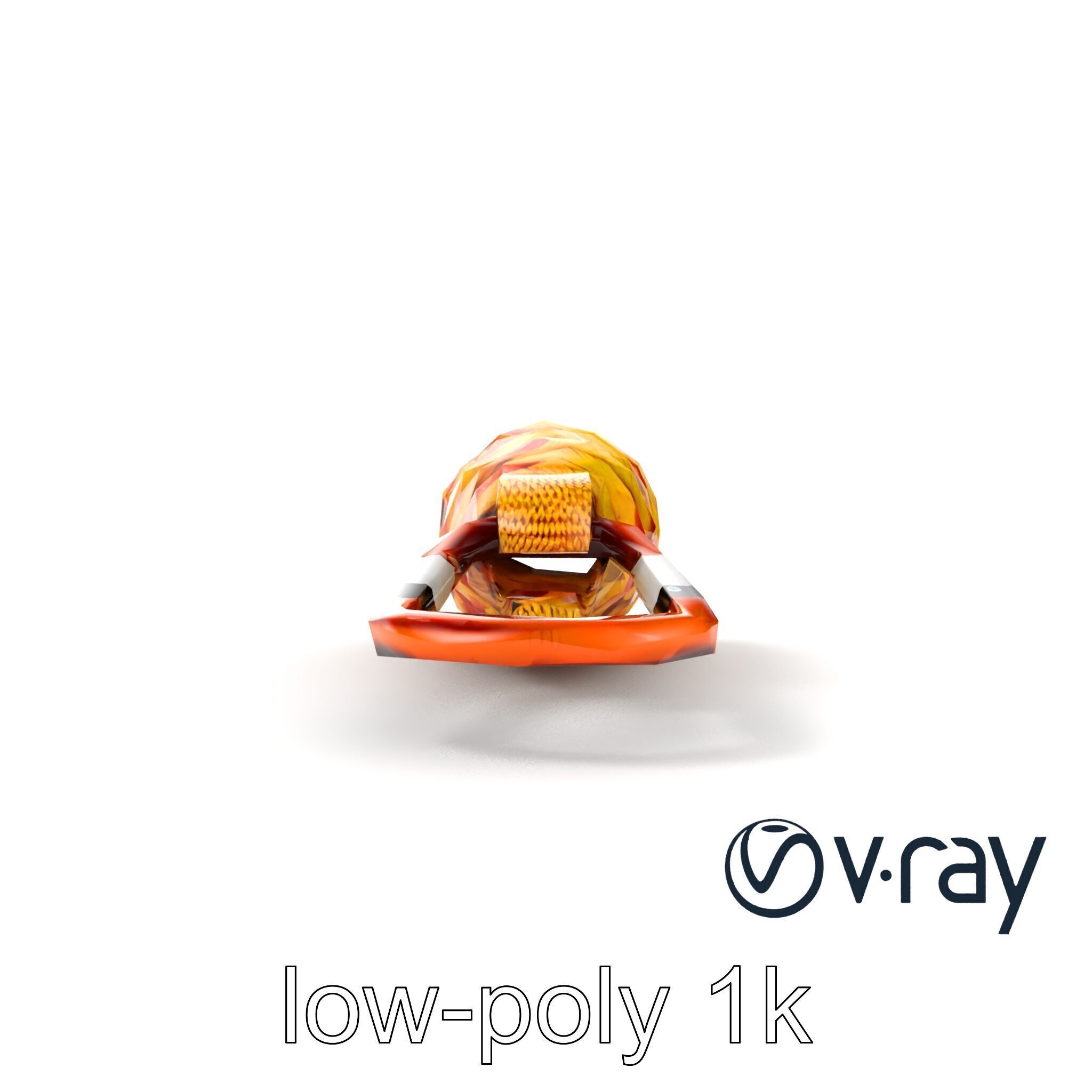 Climbing Gear Rope and Carabiner model pack Low-poly 3D model_19