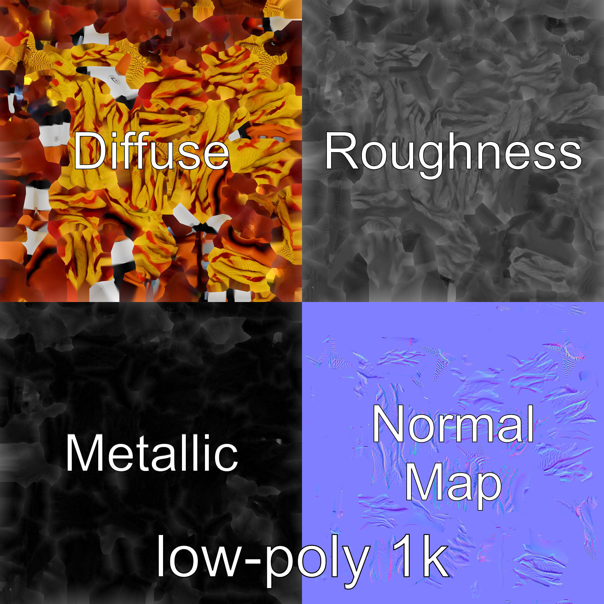 Climbing Gear Rope and Carabiner model pack Low-poly 3D model_7