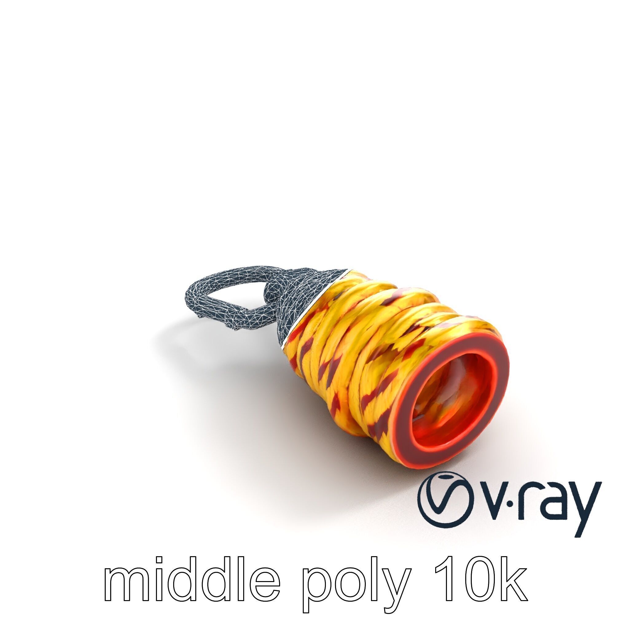 Climbing Gear Rope and Carabiner model pack Low-poly 3D model_25