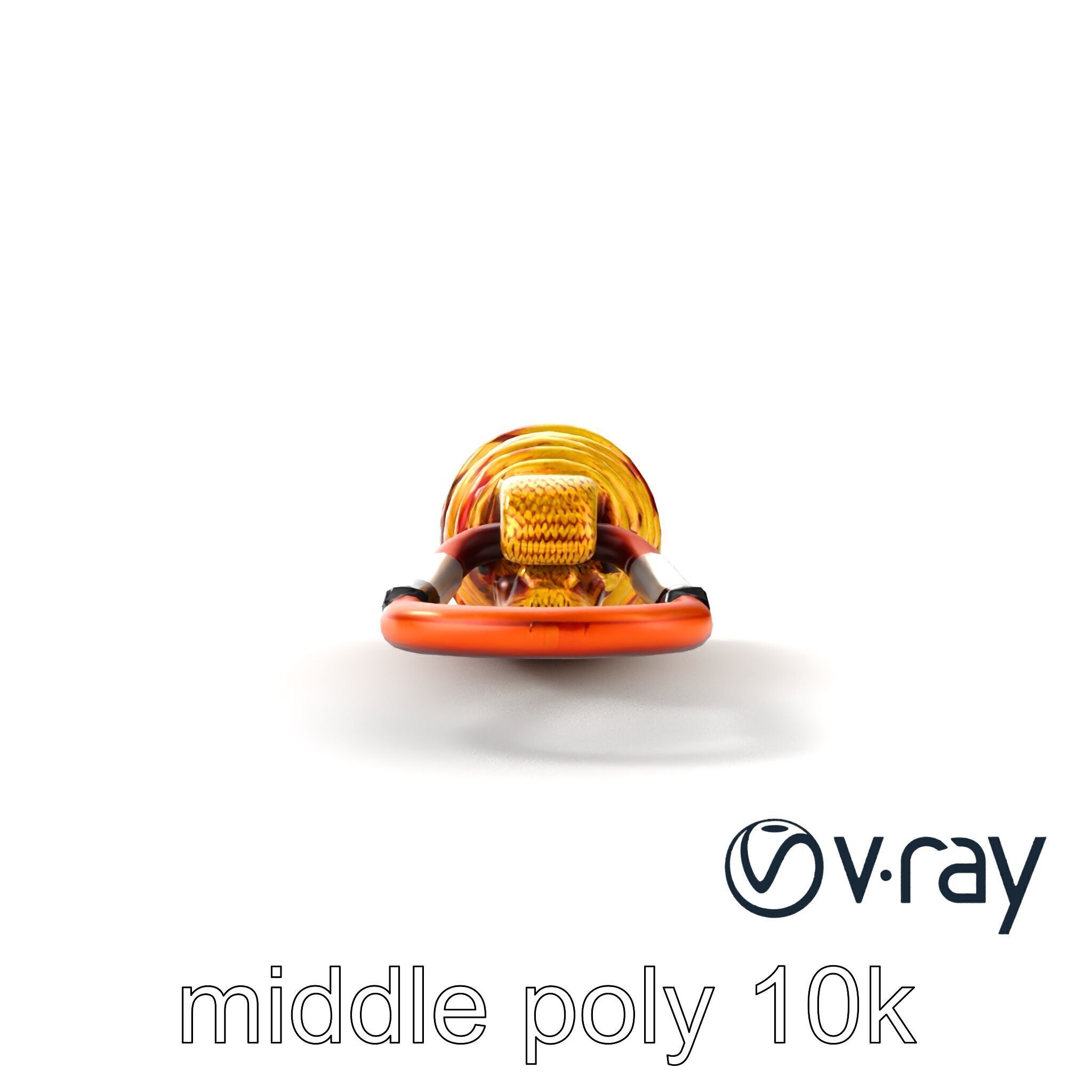 Climbing Gear Rope and Carabiner model pack Low-poly 3D model_16