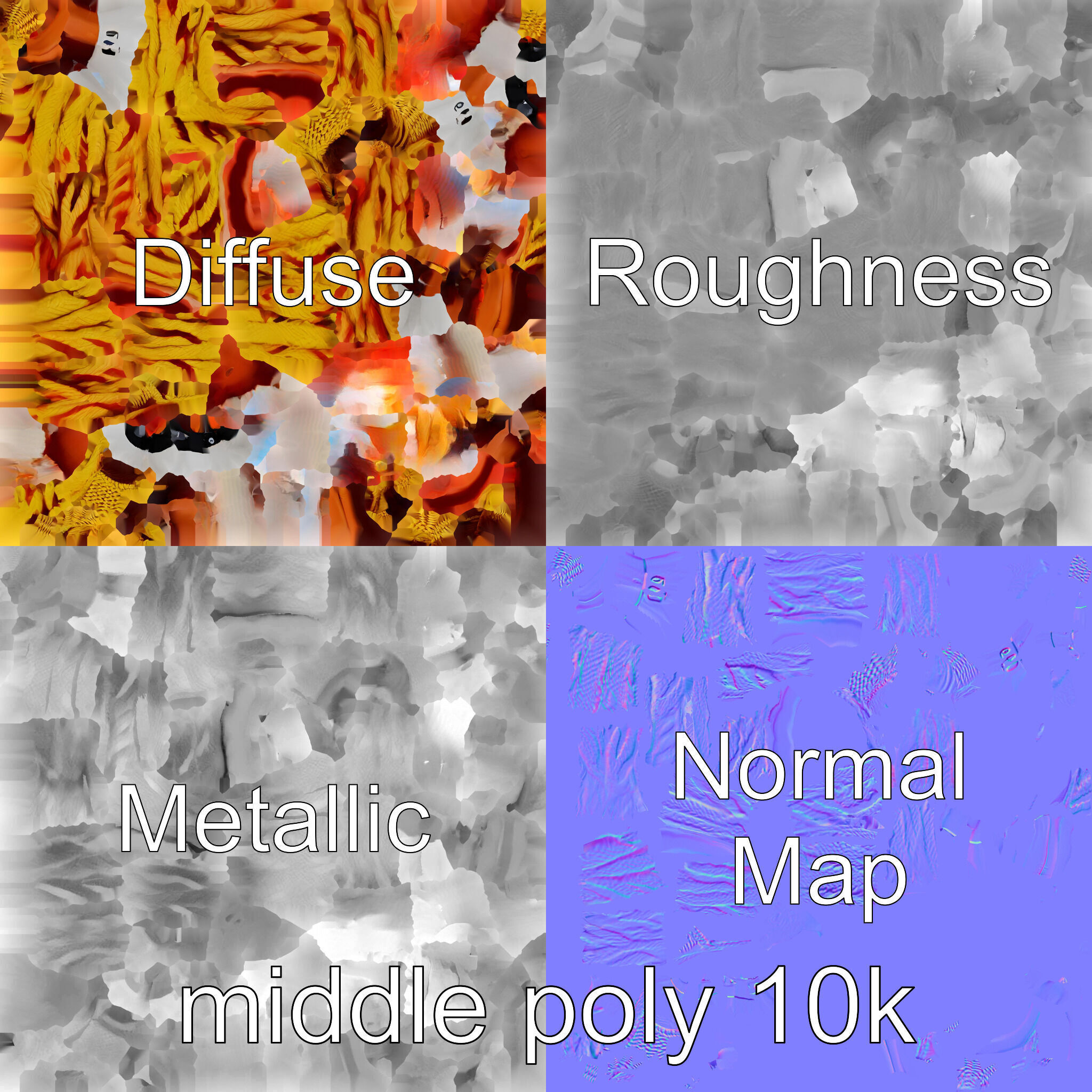 Climbing Gear Rope and Carabiner model pack Low-poly 3D model_4