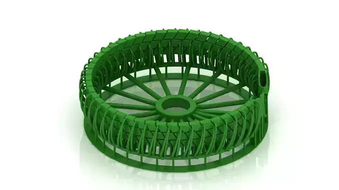 10MM READY TO PRINT UNISEX BRACELET SPIRAL TYPE 3D print model