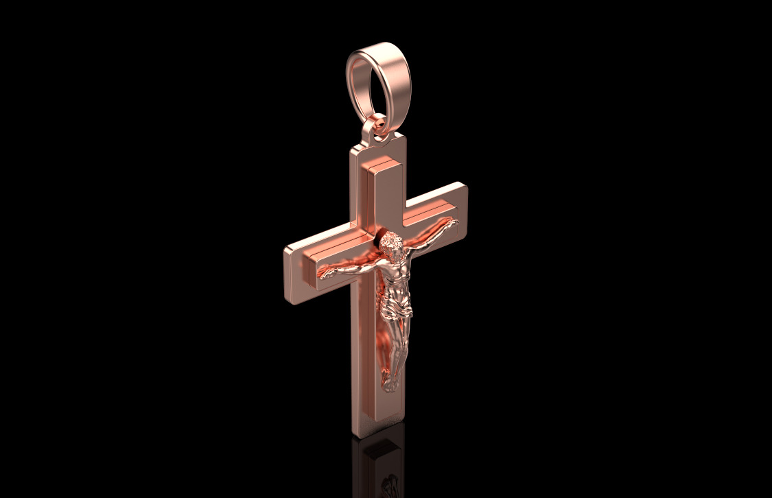 Cross Pendant 65178 3D print model_1