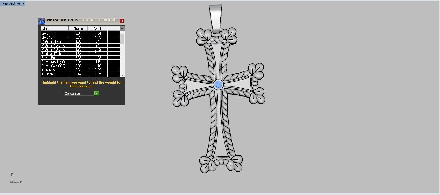 Armenian Cross Pendant 65135 3D print model_5