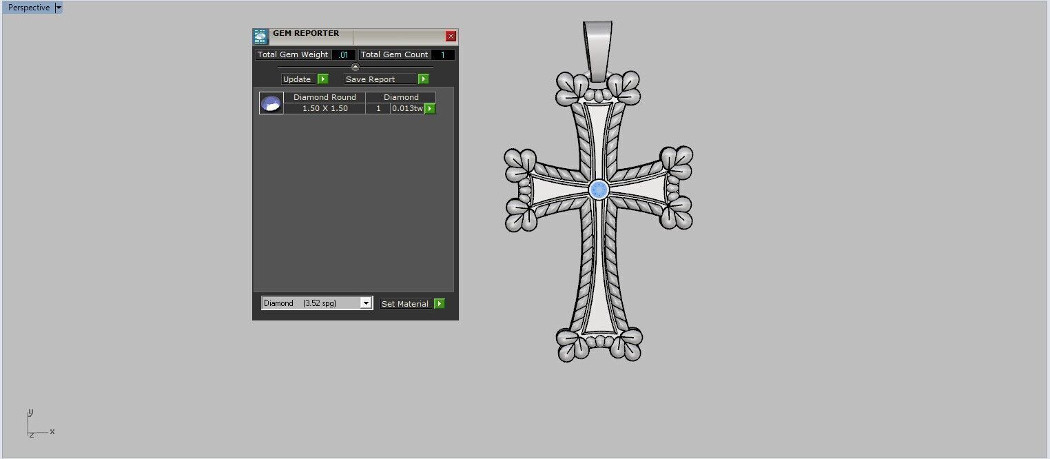 Armenian Cross Pendant 65135 3D print model_7