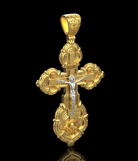 Cross Pendant 65099 3D print model_1